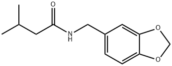 N-(1,3-benzodioxol-5-ylmethyl)-3-methylbutanamide Structure