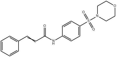 N-[4-(4-morpholinylsulfonyl)phenyl]-3-phenylacrylamide 구조식 이미지