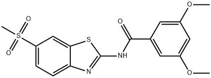 3,5-dimethoxy-N-(6-(methylsulfonyl)benzo[d]thiazol-2-yl)benzamide Structure