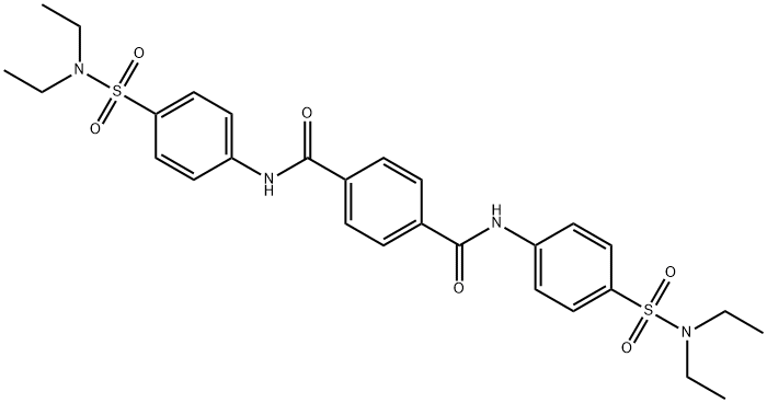 N,N'-bis{4-[(diethylamino)sulfonyl]phenyl}terephthalamide Structure