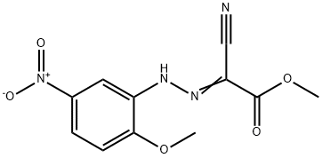 methyl cyano[(2-methoxy-5-nitrophenyl)hydrazono]acetate Structure