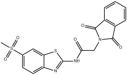 2-(1,3-dioxoisoindolin-2-yl)-N-(6-(methylsulfonyl)benzo[d]thiazol-2-yl)acetamide Structure