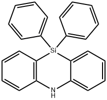 10,10-diphenyl-5,10-dihydrodibenzo[b,e][1,4]azasiline 구조식 이미지