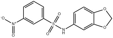 N-(1,3-benzodioxol-5-yl)-3-nitrobenzenesulfonamide Structure