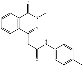 2-(3-methyl-4-oxo-3,4-dihydrophthalazin-1-yl)-N-(4-methylphenyl)acetamide Structure