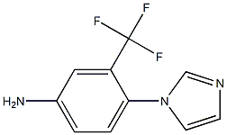 4-imidazol-1-yl-3-(trifluoromethyl)aniline 구조식 이미지