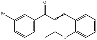 (2E)-1-(3-bromophenyl)-3-(2-ethoxyphenyl)prop-2-en-1-one 구조식 이미지