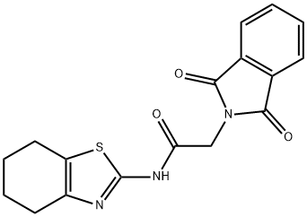 2-(1,3-dioxoisoindolin-2-yl)-N-(4,5,6,7-tetrahydrobenzo[d]thiazol-2-yl)acetamide Structure