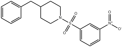 4-benzyl-1-(3-nitrophenyl)sulfonylpiperidine Structure