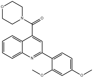 [2-(2,4-dimethoxyphenyl)quinolin-4-yl]-morpholin-4-ylmethanone 구조식 이미지