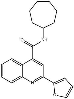 N-cycloheptyl-2-(furan-2-yl)quinoline-4-carboxamide Structure