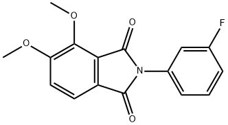 2-(3-fluorophenyl)-4,5-dimethoxyisoindoline-1,3-dione Structure