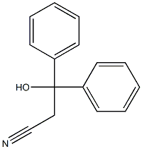 3-hydroxy-3,3-diphenyl-propanenitrile Structure