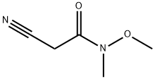 2-Cyano-N-methoxy-N-methyl-acetamide Structure