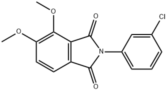 2-(3-chlorophenyl)-4,5-dimethoxyisoindoline-1,3-dione 구조식 이미지