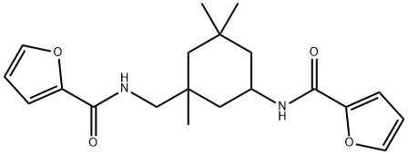 N-[[5-(furan-2-carbonylamino)-1,3,3-trimethylcyclohexyl]methyl]furan-2-carboxamide Structure