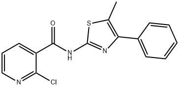 2-chloro-N-(5-methyl-4-phenyl-1,3-thiazol-2-yl)pyridine-3-carboxamide Structure