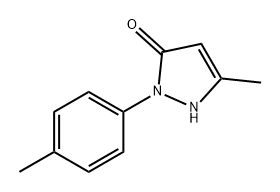 5-methyl-2-(4-methylphenyl)-1H-pyrazol-3-one Structure