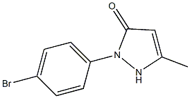 2-(4-bromophenyl)-5-methyl-1H-pyrazol-3-one Structure