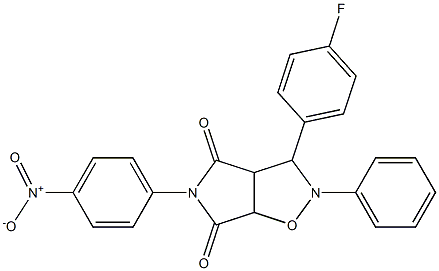 3-(4-fluorophenyl)-5-(4-nitrophenyl)-2-phenyltetrahydro-4H-pyrrolo[3,4-d]isoxazole-4,6(5H)-dione Structure