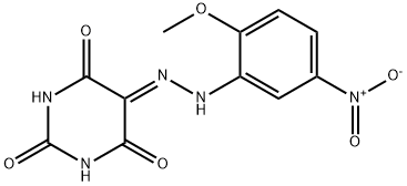 5-[(2-methoxy-5-nitrophenyl)hydrazono]-2,4,6(1H,3H,5H)-pyrimidinetrione Structure