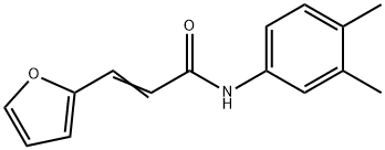 N-(3,4-dimethylphenyl)-3-(2-furyl)acrylamide Structure