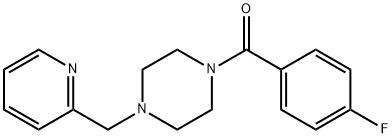 (4-fluorophenyl)[4-(pyridin-2-ylmethyl)piperazin-1-yl]methanone 구조식 이미지