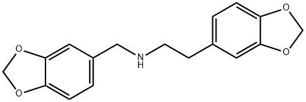 2-(1,3-benzodioxol-5-yl)-N-(1,3-benzodioxol-5-ylmethyl)ethanamine 구조식 이미지