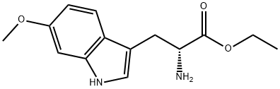 D-Tryptophan, 6-methoxy-, ethyl ester 구조식 이미지