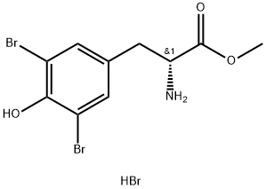 D-Tyrosine, 3,5-dibromo-, methyl ester, hydrobromide Structure