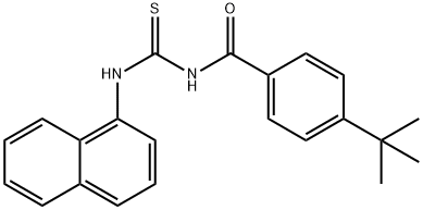 4-tert-butyl-N-[(1-naphthylamino)carbonothioyl]benzamide Structure