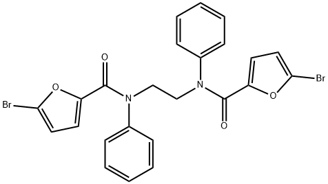 N,N'-1,2-ethanediylbis(5-bromo-N-phenyl-2-furamide) Structure