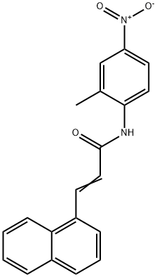 N-(2-methyl-4-nitrophenyl)-3-(1-naphthyl)acrylamide 구조식 이미지