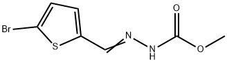 methyl 2-[(5-bromo-2-thienyl)methylene]hydrazinecarboxylate Structure