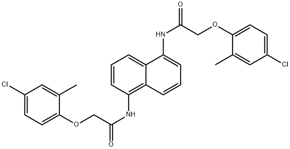 N,N'-1,5-naphthalenediylbis[2-(4-chloro-2-methylphenoxy)acetamide] Structure