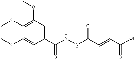 4-oxo-4-[2-(3,4,5-trimethoxybenzoyl)hydrazino]-2-butenoic acid Structure