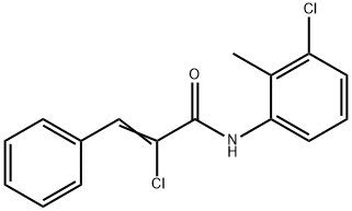 2-chloro-N-(3-chloro-2-methylphenyl)-3-phenylacrylamide Structure