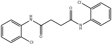 N,N'-bis(2-chlorophenyl)succinamide 구조식 이미지