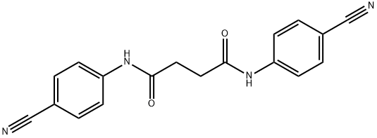 N,N'-bis(4-cyanophenyl)succinamide Structure