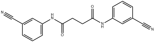 N,N'-bis(3-cyanophenyl)succinamide 구조식 이미지