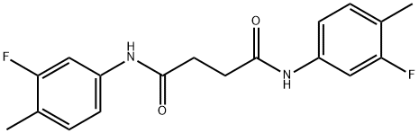 N,N'-bis(3-fluoro-4-methylphenyl)succinamide Structure