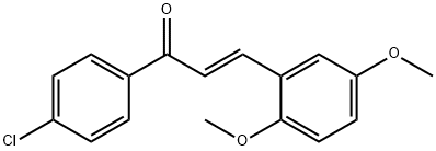 (2E)-1-(4-chlorophenyl)-3-(2,5-dimethoxyphenyl)prop-2-en-1-one Structure