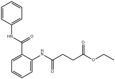 ethyl 4-{[2-(anilinocarbonyl)phenyl]amino}-4-oxobutanoate Structure