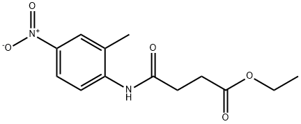 ethyl 4-[(2-methyl-4-nitrophenyl)amino]-4-oxobutanoate Structure