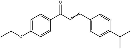 (2E)-1-(4-ethoxyphenyl)-3-[4-(propan-2-yl)phenyl]prop-2-en-1-one Structure