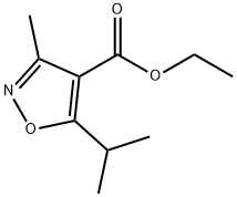 ETHYL 5-ISOPROPYL-3-METHYLISOXAZOLE-4-CARBOXYLATE Structure