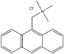 9-Anthracenemethanaminium, N,N,N-trimethyl-, chloride 구조식 이미지