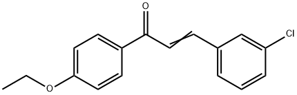 (2E)-3-(3-chlorophenyl)-1-(4-ethoxyphenyl)prop-2-en-1-one Structure