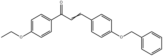 (2E)-3-[4-(benzyloxy)phenyl]-1-(4-ethoxyphenyl)prop-2-en-1-one 구조식 이미지