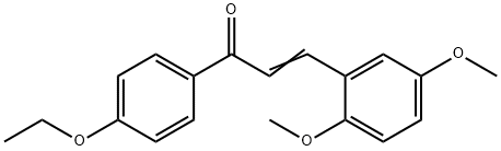 (2E)-3-(2,5-dimethoxyphenyl)-1-(4-ethoxyphenyl)prop-2-en-1-one Structure